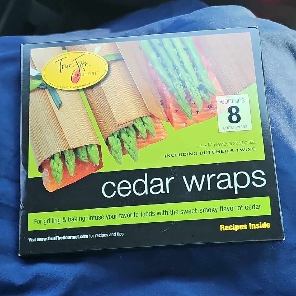 TrueFire Gourmet 100% Western Red Cedar Cooking Wraps (8 Pack) Lot of Two